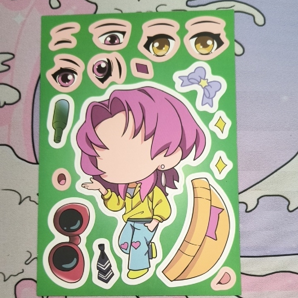 Anime Character Sticker Sheet Kpop Demon Hunters Romance Saja Boys Huntrix